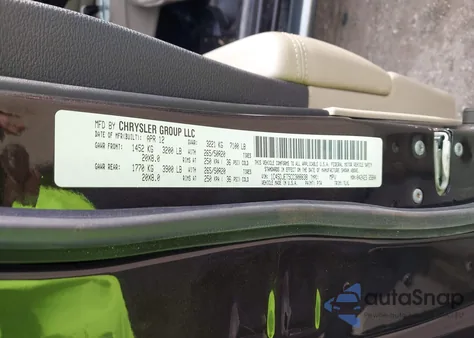 2012 Dodge Durango Citadel z USA, uszkodzony, nr VIN 1C4SDJET5CC308838